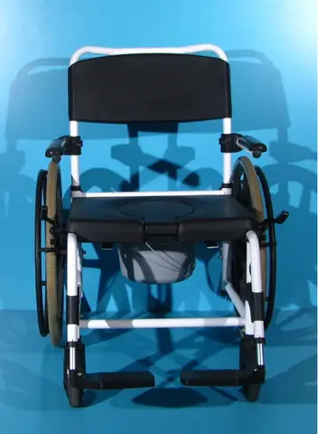 Scaun WC cu rotile din aluminiu