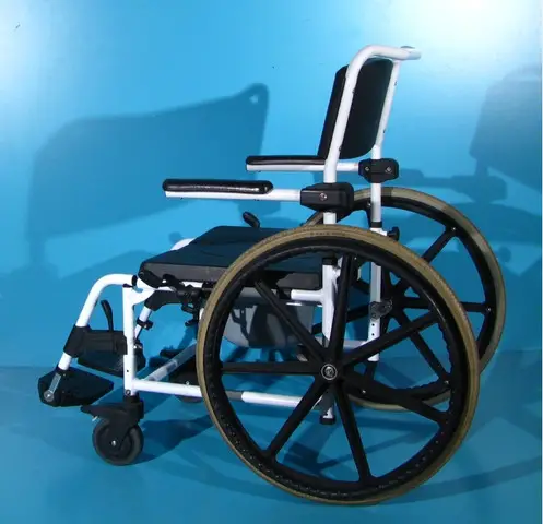 Scaun WC cu rotile din aluminiu