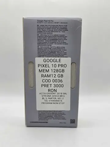 Google Pixel 10 Pro, Sigilat