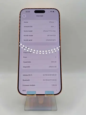 iPhone 17 Pro Max, Cosmic Orange