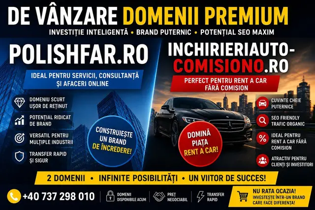 De vanzare domenii premium