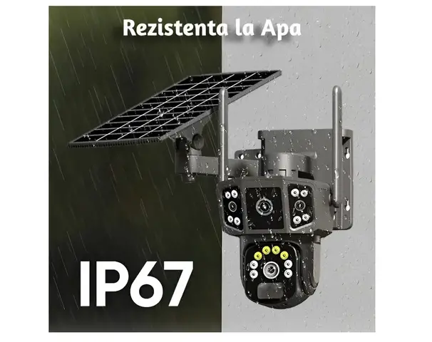 Camera de supraveghere 4G cu panou solar