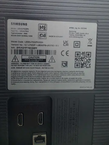 Samsung 50U7022F, 125 cm, 4K.