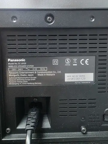 Sistem audio Panasonic