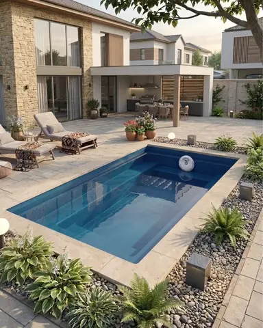 Piscina din fibra de sticla