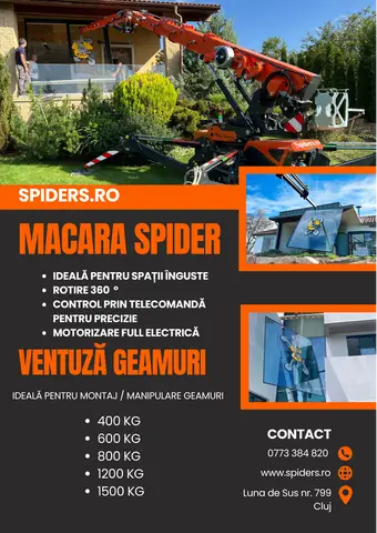 Inchiriere macara spider si ventuza