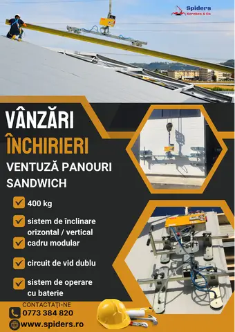 Inchiriem ventuza pentru panouri sandwich