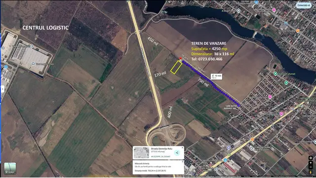 Proprietar vand Teren in Afumat 4.250 mp