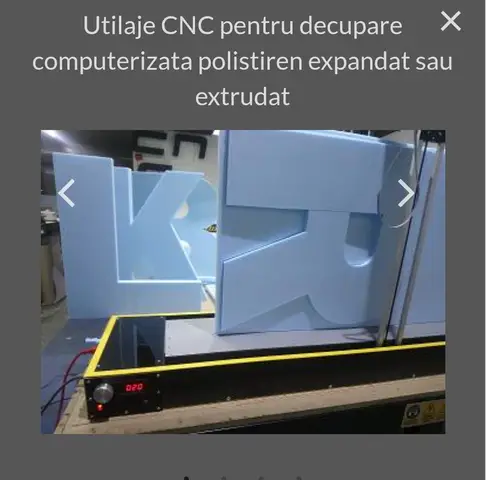 Utilaj  Cnc pentru decupare polistiren