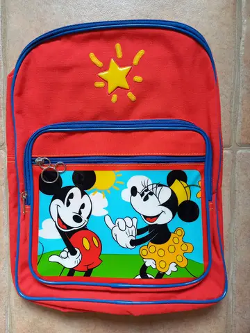 Ghiozdan multicolor NOU foarte frumos Mickey Mouse