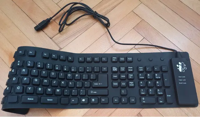 Tastatura flexibila impermeabila I-Concepts USB, negru