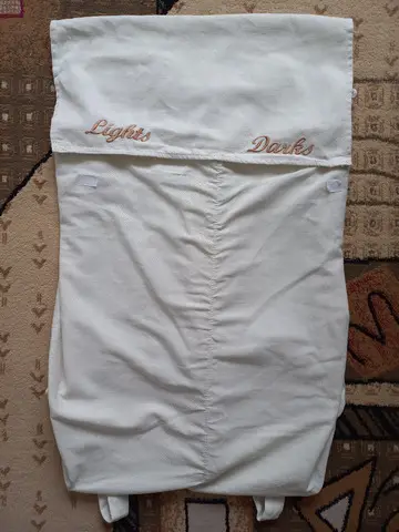 Cos sac de rufe VINTAGE, din bumbac 100%, brodat
