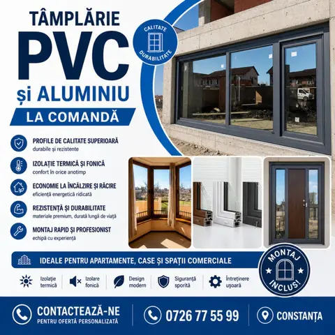 Termopane aluminiu si pvc  /  ferestre ,  usi ,  montaj
