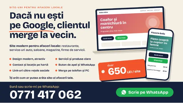 Creez site-uri moderne pentru afaceri