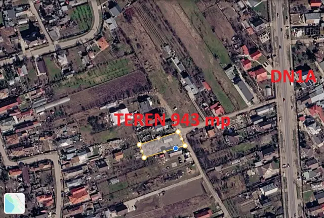 Teren 943 mp, toate utilitatile, in zona Primariei