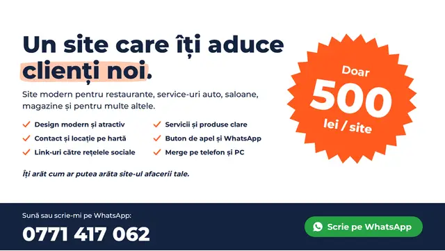 Creare site-uri web profesionale